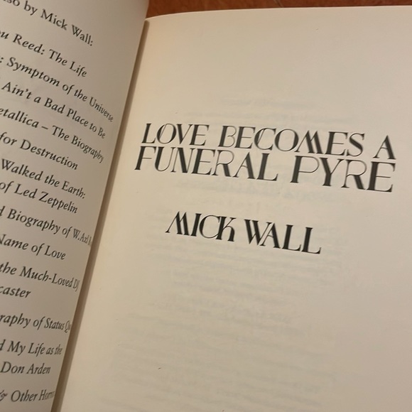 The Doors Jim Morrison Biography Love Becomes A Funeral Fyre Mick Wall Book New - Picture 6 of 6